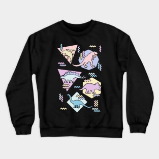 Nineties Dinosaurs Pastel Crewneck Sweatshirt